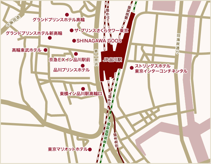 品川エリアマップ